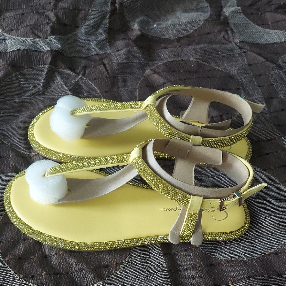 Jessica Simpson Glittering Yellow Sandals